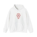 Positive Cross Hoodie – Minimal Red 'POSITIVE' Cross Graphic Sweatshirt